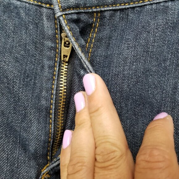 Michael Kors Jeans Womens 14 Blue Stretch Dark Wash Mid Rise Bootcut - Picture 2 of 16